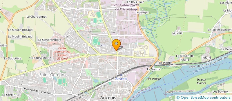 localisation de l'entreprise SCI LE PETIT VILLIERS  ANCENIS-SAINT-GEREON