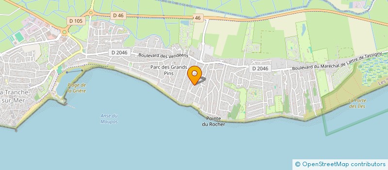 localisation de l'entreprise SCI LE PETIT VOUREUIL à LA TRANCHE-SUR-MER