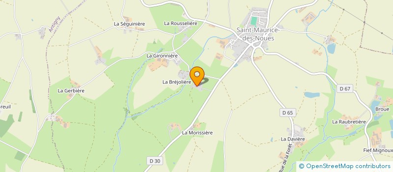 localisation de l'entreprise SCI LE PEU  SAINT-MAURICE-DES-NOUES