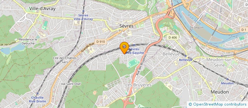 localisation de l'entreprise SCI LE PEUPLIER A SEVRES  VILLE-D'AVRAY