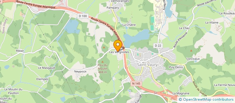 localisation de l'entreprise SCI LE PEUX REBY à SAINT-VAURY