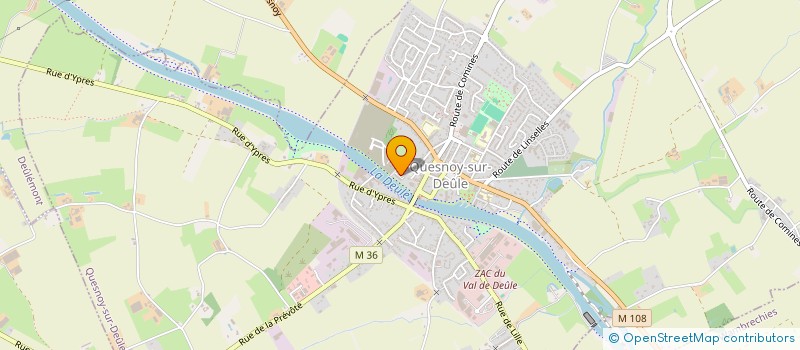 localisation de l'entreprise SCI LE PEVELE à QUESNOY-SUR-DEULE