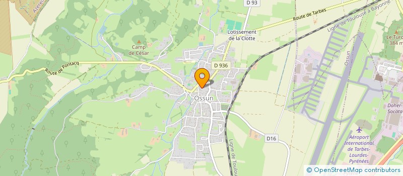 localisation de l'entreprise SCI LE PEYRAS  OSSUN