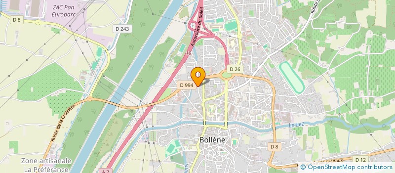 localisation de l'entreprise SCI LE PEYRERAS  BOLLENE