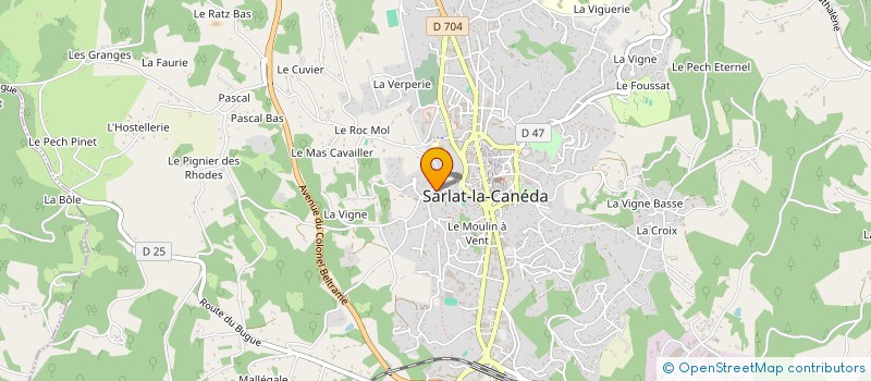 localisation de l'entreprise SCI LE PEYROU à SARLAT-LA-CANEDA