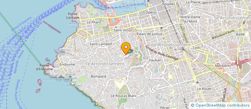 localisation de l'entreprise SCI LE PHARE à MARSEILLE
