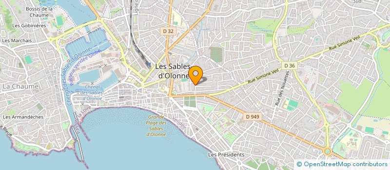 localisation de l'entreprise SCI LE PHARE à LES SABLES D'OLONNE