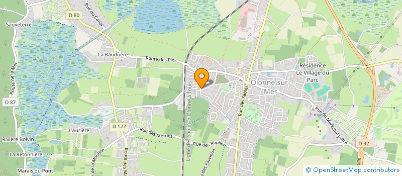 localisation de l'entreprise SCI LE PHARE ROUGE à LES SABLES D'OLONNE