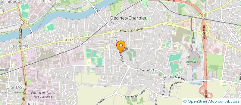 localisation de l'entreprise SCI LE PHENIX  DECINES-CHARPIEU