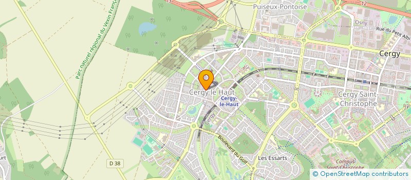 localisation de l'entreprise SCI LE PHENIX  CERGY