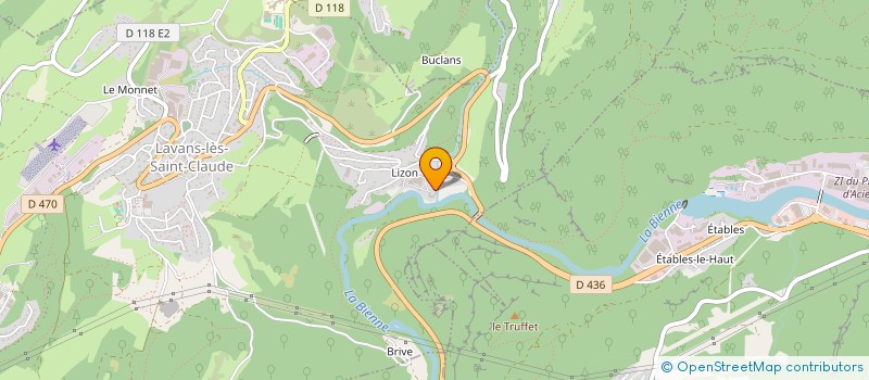 localisation de l'entreprise SCI LE PHENIX  LAVANS-LES-SAINT-CLAUDE