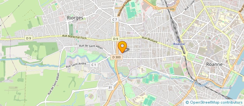 localisation de l'entreprise SCI LE PHENIX  ROANNE