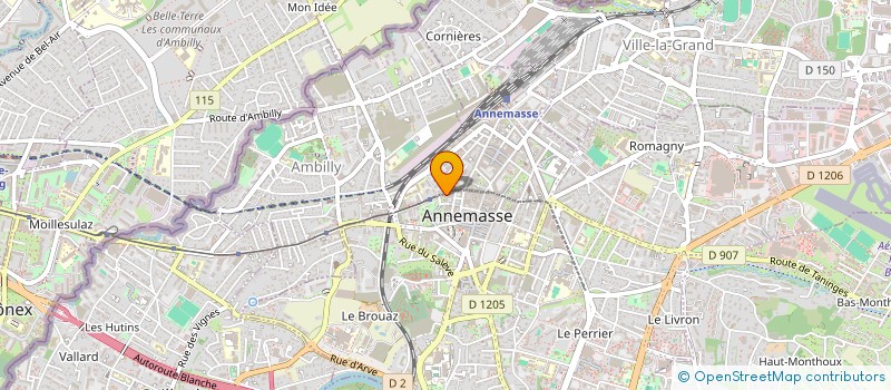 localisation de l'entreprise SCI LE PHILIPPE à ANNEMASSE