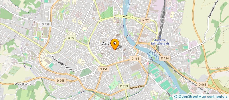 localisation de l'entreprise SCI LE PHOENIX  AUXERRE