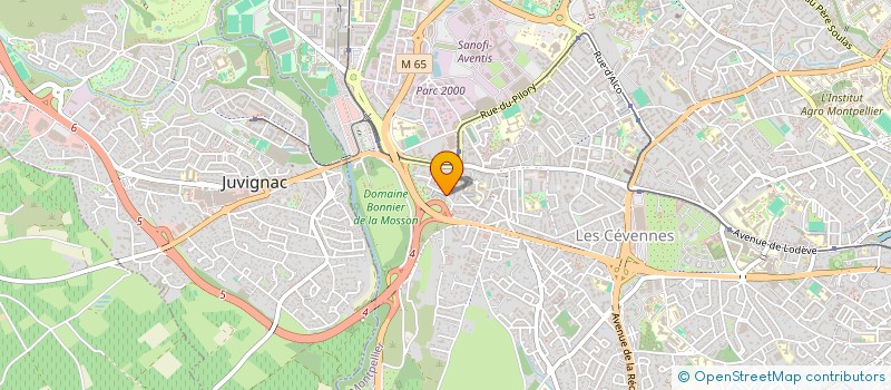 localisation de l'entreprise SCI LE PHOENIX D OR à MONTPELLIER
