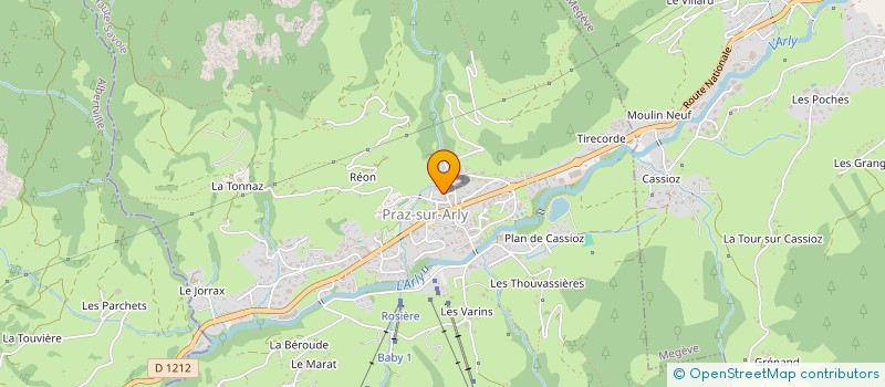 localisation de l'entreprise SCI LE PIC SAINT LOUP  PRAZ-SUR-ARLY