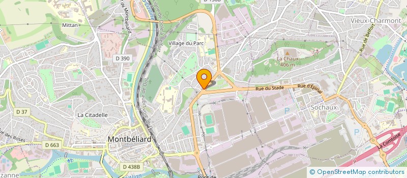 localisation de l'entreprise SCI LE PIC VERT à MONTBELIARD