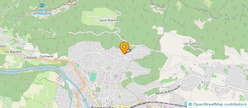 localisation de l'entreprise SCI LE PIERRIER  BONNEVILLE