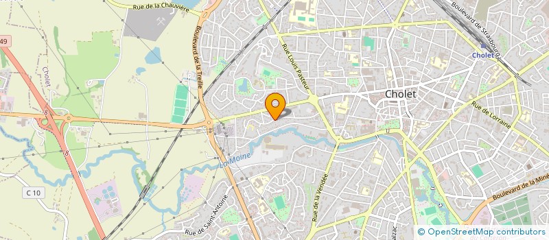 localisation de l'entreprise SCI LE PIETON  CHOLET