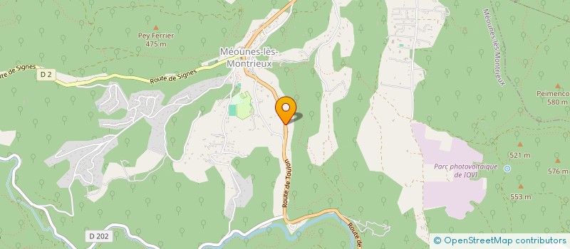 localisation de l'entreprise SCI LE PIGEONNIER  MEOUNES-LES-MONTRIEUX