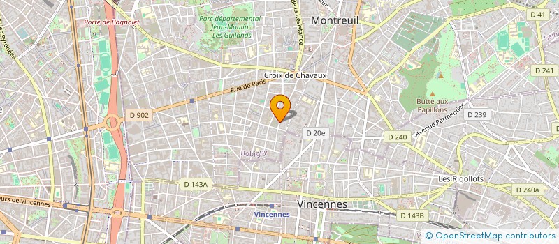 localisation de l'entreprise SCI LE PIGEONNIER à MONTREUIL