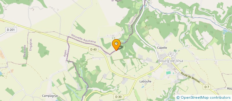 localisation de l'entreprise SCI LE PIGEONNIER  BOURG-DE-VISA