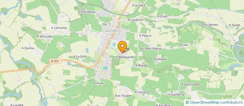 localisation de l'entreprise SCI LE PIGNADA à GONDRIN