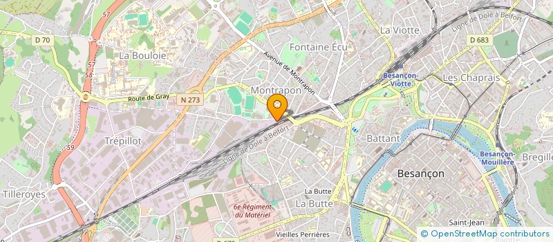 localisation de l'entreprise SCI LE PILLOT  BESANCON