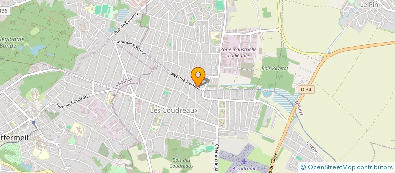 localisation de l'entreprise SCI LE PIN  COURTRY