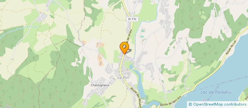 localisation de l'entreprise SCI LE PIN 95  VILLAGES DU LAC DE PALADRU