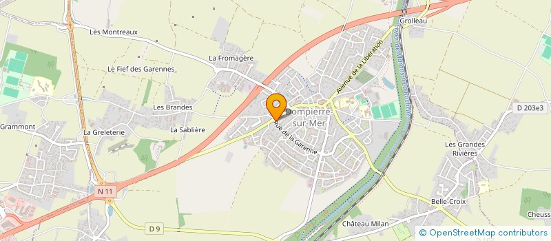 localisation de l'entreprise SCI LE PIN DU BOIS  DOMPIERRE-SUR-MER