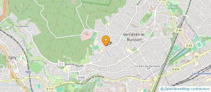 localisation de l'entreprise SCI LE PIN GROGNET à VERRIERES-LE-BUISSON