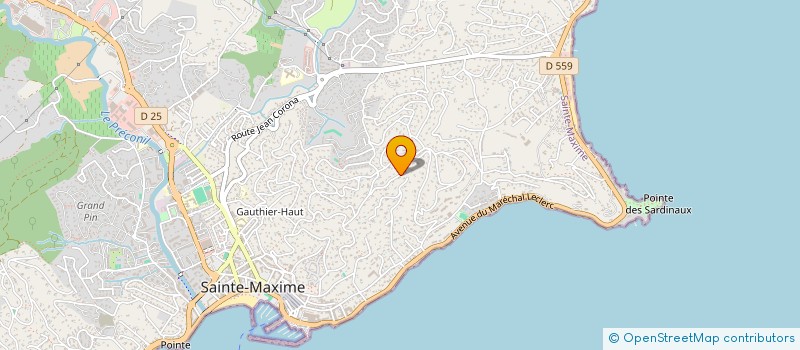 localisation de l'entreprise SCI LE PIN PARASOL à SAINTE-MAXIME