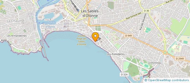 localisation de l'entreprise SCI LE PINIER à LES SABLES D'OLONNE
