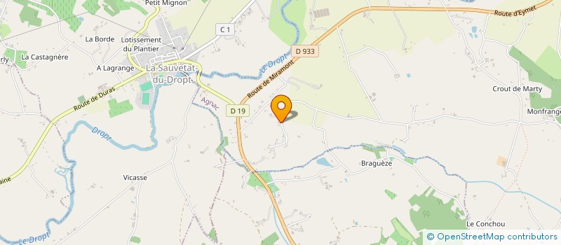 localisation de l'entreprise SCI LE PINQUA  AGNAC