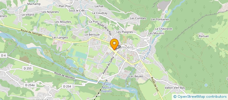 localisation de l'entreprise SCI LE PIOLET à SAMOENS