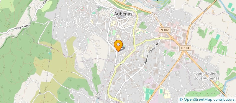 localisation de l'entreprise SCI LE PITALUGUE à AUBENAS