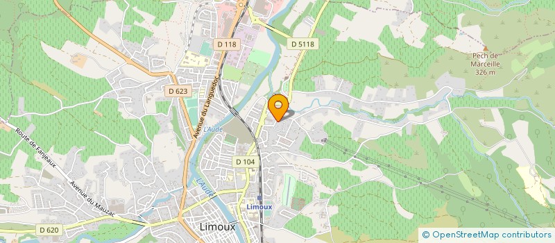 localisation de l'entreprise SCI LE PLA DU BAOUS  LIMOUX