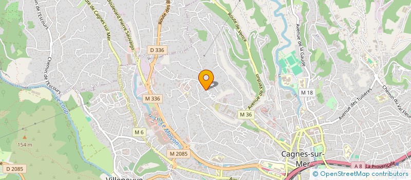 localisation de l'entreprise SCI LE PLAISANCE  CAGNES-SUR-MER