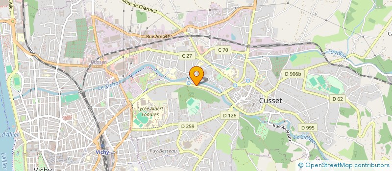 localisation de l'entreprise SCI LE PLAN à CUSSET