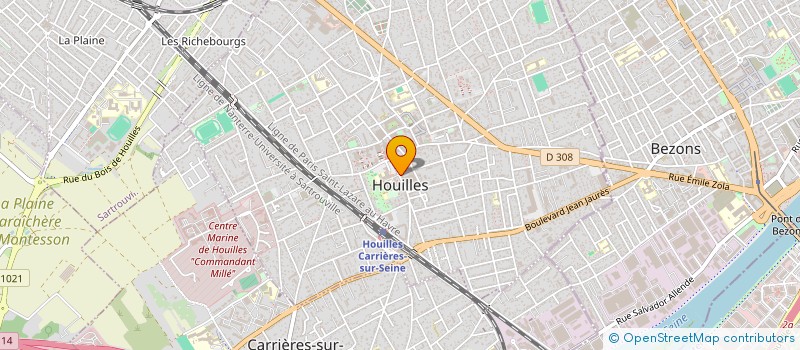 localisation de l'entreprise SCI LE PLAN B  HOUILLES