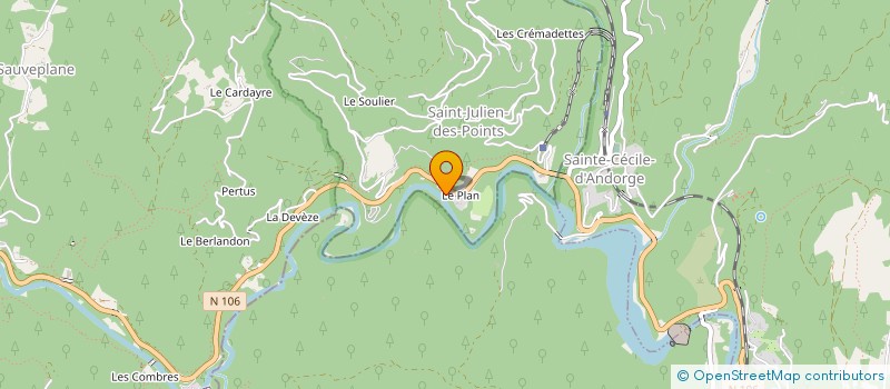 localisation de l'entreprise SCI LE PLAN PCG  SAINT-JULIEN-DES-POINTS