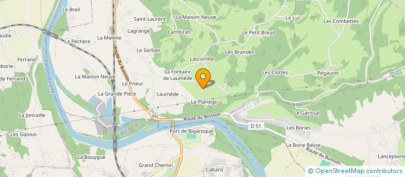 localisation de l'entreprise SCI LE PLANEGE  SAINT-CHAMASSY