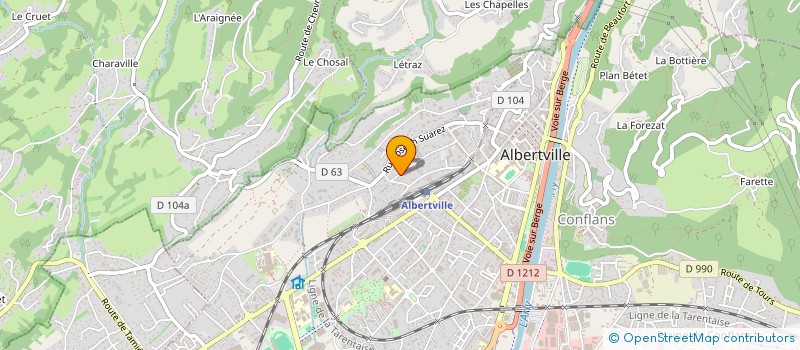 localisation de l'entreprise SCI LE PLANTET  ALBERTVILLE