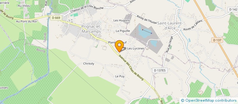 localisation de l'entreprise SCI LE PLANTIER NEUF  MOMBRIER