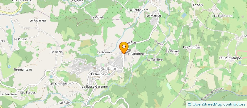 localisation de l'entreprise SCI LE PLAT  RONTALON