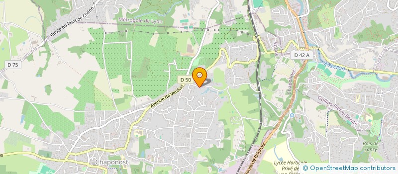 localisation de l'entreprise SCI LE PLAT DE L AIR  CHAPONOST