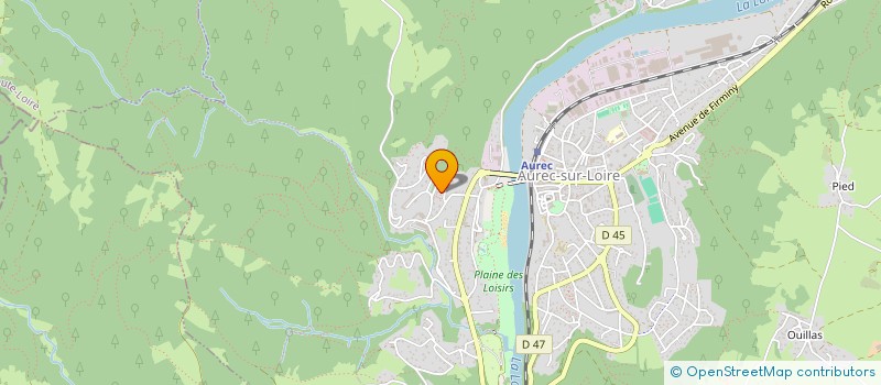 localisation de l'entreprise SCI LE PLAT DU MOURIER  AUREC-SUR-LOIRE