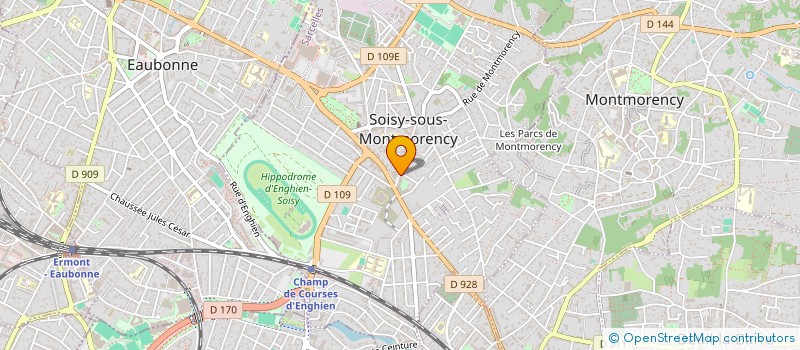 localisation de l'entreprise SCI LE PLATEAU  SOISY-SOUS-MONTMORENCY