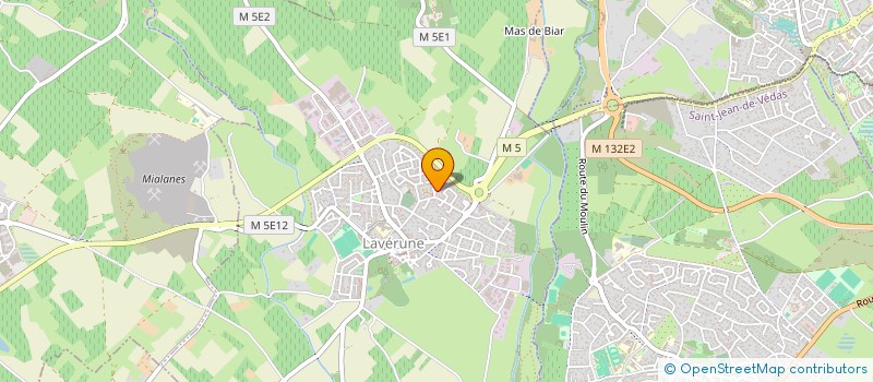 localisation de l'entreprise SCI LE PLATEAU  LAVERUNE